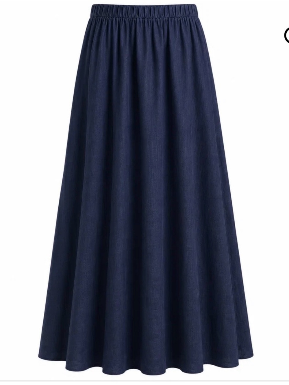 Aleeza Paris Navy Laura Flowy Skirt - Medium